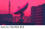 calibration elevating satellite dish ai generated. Стоковое AI-изображение, AI-художник Vectorwin / Фотобанк Лори