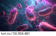 microorganisms emitting bacteria ai generated. Стоковое AI-изображение, AI-художник Vectorwin / Фотобанк Лори