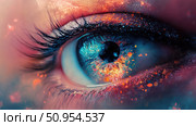 cycle looping eye ai generated. Стоковое AI-изображение, AI-художник Vectorwin / Фотобанк Лори
