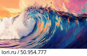 amplitude bouncing wave ai generated. Стоковое AI-изображение, AI-художник Vectorwin / Фотобанк Лори