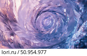 nucleation spiraling ice crystal ai generated. Стоковое AI-изображение, AI-художник Vectorwin / Фотобанк Лори