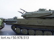 Самоходная зенитная установка ЗСУ-23-4 Шилка, противовоздушная оборона. Волгоград, Центральная набережная, Россия. (2020 год). Редакционное фото, фотограф Андрей Цыганков / Фотобанк Лори