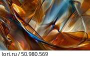 An abstract painting featuring vibrant shades of orange and blue blending and contrasting, creating a dynamic and visually striking composition. Стоковое AI-изображение, AI-художник Данила Большаков / Фотобанк Лори