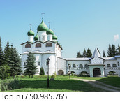 Ставропигиальный женский монастырь Русской православной церкви. Расположен рядом с деревней Вяжищи Новгородского района Новгородской области. Stavropegial Convent of the Russian Orthodox Church. Situated near the village of Vyazhishchi, Novgorod District, Novgorod Region. Стоковое фото, фотограф Наталья Пеньшина / Фотобанк Лори