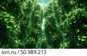 Lush Green Canopy: A Verdant Passageway. Стоковое AI-изображение, AI-художник Данила Большаков / Фотобанк Лори