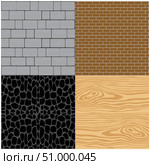 Wall from miscellaneous material. Стоковая иллюстрация, иллюстратор Шипицин Евгений Витальевич / Фотобанк Лори
