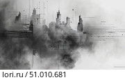 An intriguing exploration of urban chaos illustrated through abstract forms and contrasting textures against a pale backdrop. Стоковое AI-видео, аниматор Данила Большаков / Фотобанк Лори
