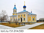 Село Суерка. Храм во имя преподобного Серафима Саровского и Чудотворного образа Смоленской иконы Божией матери. Тюменская область (2018 год). Стоковое фото, фотограф Александр Тараканов / Фотобанк Лори