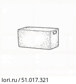 Minimalist icebox design with hand-drawn texture, modern simplicity. Стоковое AI-изображение, AI-художник Александр Калинин / Фотобанк Лори