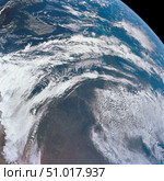 View of Earth as photographed from the Apollo 12 spacecraft. Стоковое фото, фотограф Stocktrek Images, Inc. / ТАСС / Фотобанк Лори