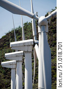 Wind turbines at the Ascension Auxiliary Airfield. Стоковое фото, фотограф Stocktrek Images, Inc. / ТАСС / Фотобанк Лори