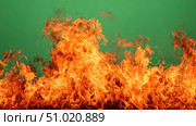 Orange Red Flames Engulf on green screen background. Vibrant fire animated on green backdrop. Burning flame animation. Frame Template. Chroma key. Motion graphics. Creative video for overlay. Inferno. Стоковое AI-изображение, AI-художник Марина Демидюк / Фотобанк Лори