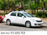 Nissan Versa (2017 год). Редакционное фото, фотограф Art Konovalov / Фотобанк Лори