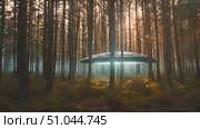 Explore a tree house nestled in the heart of a dense forest, surrounded by towering trees and lush greenery. Стоковое AI-видео, аниматор Данила Большаков / Фотобанк Лори