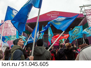 Rostov-on-don, Russia, March 17 2019: City festival "Crimean spring". Five year Anniversary of Crimea's Reunification With Russia. Редакционное фото, фотограф Екатерина Красникова / Фотобанк Лори
