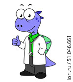 Illustration of a Spinosaurus doctor. Стоковое фото, фотограф Stocktrek Images, Inc. / ТАСС / Фотобанк Лори
