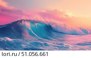 surf floating wave ai generated. Стоковое AI-изображение, AI-художник Vectorwin / Фотобанк Лори
