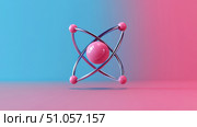 vibration stretching atom ai generated. Стоковое AI-изображение, AI-художник Vectorwin / Фотобанк Лори