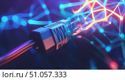 amazon streaming network cable ai generated. Стоковое AI-изображение, AI-художник Vectorwin / Фотобанк Лори