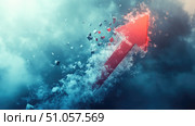 reduction dissolving business growth arrow ai generated. Стоковое AI-изображение, AI-художник Vectorwin / Фотобанк Лори