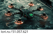 flight shifting remote control drone ai generated. Стоковое AI-изображение, AI-художник Vectorwin / Фотобанк Лори