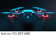 quadcopter elevating drone ai generated. Стоковое AI-изображение, AI-художник Vectorwin / Фотобанк Лори