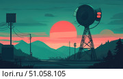 tracking merging radar ai generated. Стоковое AI-изображение, AI-художник Vectorwin / Фотобанк Лори