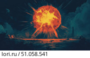 fission fracturing nuclear core ai generated. Стоковое AI-изображение, AI-художник Vectorwin / Фотобанк Лори