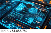 interoperability sliced view of digital health record ai generated. Стоковое AI-изображение, AI-художник Vectorwin / Фотобанк Лори
