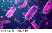 motility rotating bacteria ai generated. Стоковое AI-изображение, AI-художник Vectorwin / Фотобанк Лори