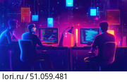 coordination scrolling working team ai generated. Стоковое AI-изображение, AI-художник Vectorwin / Фотобанк Лори