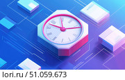 zoom zooming clock ai generated. Стоковое AI-изображение, AI-художник Vectorwin / Фотобанк Лори