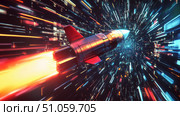 malfunction glitching rocket ai generated. Стоковое AI-изображение, AI-художник Vectorwin / Фотобанк Лори