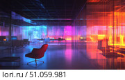 disruption glitching coworking space ai generated. Стоковое AI-изображение, AI-художник Vectorwin / Фотобанк Лори