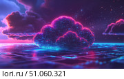 infrastructure collapsing cloud computing ai generated. Стоковое AI-изображение, AI-художник Vectorwin / Фотобанк Лори