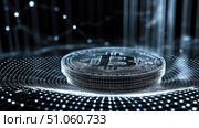 blockchain streaming coin ai generated. Стоковое AI-изображение, AI-художник Vectorwin / Фотобанк Лори