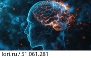 brn morphing ai brain scan ai generated. Стоковое AI-изображение, AI-художник Vectorwin / Фотобанк Лори