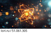 beam beaming atom ai generated. Стоковое AI-изображение, AI-художник Vectorwin / Фотобанк Лори