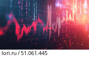 candlestick dissolving stock chart ai generated. Стоковое AI-изображение, AI-художник Vectorwin / Фотобанк Лори