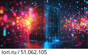 breach disintegrating data server ai generated. Стоковое AI-изображение, AI-художник Vectorwin / Фотобанк Лори