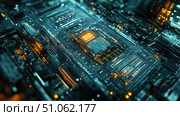 microchip sliding microcontroller ai generated. Стоковое AI-изображение, AI-художник Vectorwin / Фотобанк Лори