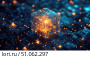 ledger emitting blockchain node ai generated. Стоковое AI-изображение, AI-художник Vectorwin / Фотобанк Лори
