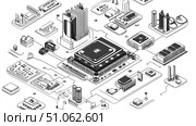 pic replicating microcontroller ai generated. Стоковое AI-изображение, AI-художник Vectorwin / Фотобанк Лори