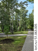 Город Тюмень. Сквер Тенистый. Улица Республики. Стоковое фото, фотограф Александр Тараканов / Фотобанк Лори