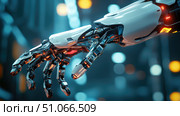 automation vibrating robotic arm ai generated. Стоковое AI-изображение, AI-художник Vectorwin / Фотобанк Лори