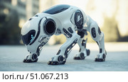 ai animating robot dog ai generated. Стоковое AI-изображение, AI-художник Vectorwin / Фотобанк Лори