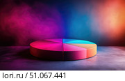 analytics streaming pie chart ai generated. Стоковое AI-изображение, AI-художник Vectorwin / Фотобанк Лори
