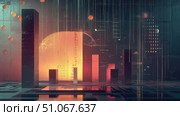 trends floating data analytics chart ai generated. Стоковое AI-изображение, AI-художник Vectorwin / Фотобанк Лори