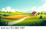 topography abstract visualization of rural land plot ai generated. Стоковое AI-изображение, AI-художник Vectorwin / Фотобанк Лори