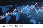 Global market trends and data analysis in financial technology at night. Стоковое AI-видео, аниматор Сергей Толмачёв / Фотобанк Лори